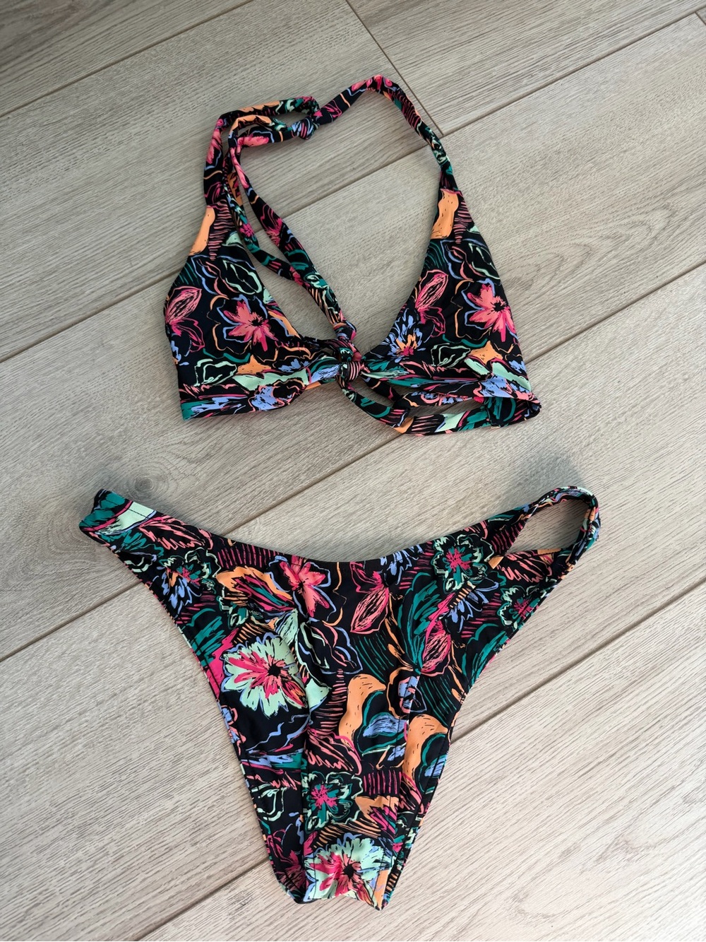 Stone Fox Swim-  Tropical Floral Bikini Set